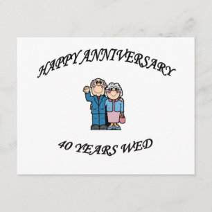 HAPPY ANNIVERSARY 40 copy Card