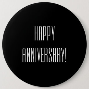 Happy Anniversary 6 Cm Round Badge