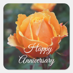 Happy Anniversary About Face Rose #1 Stickers