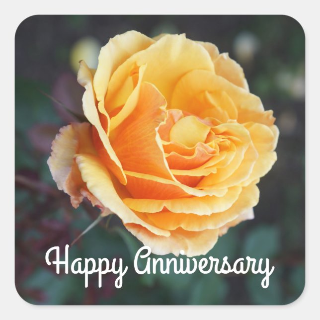 Happy Anniversary About Face Rose #3 Stickers (Front)