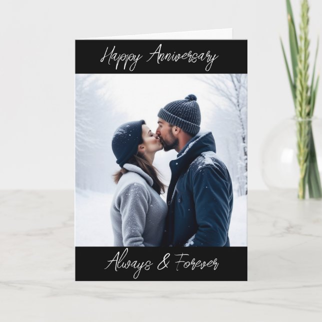 Happy Anniversary Always and Forever Personalised  Card (Front)