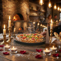 Happy Anniversary Babe! Hot, Cheesy & Fresh Pizza