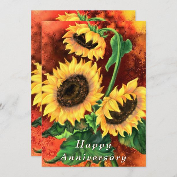 Sunflower Cards | Zazzle UK