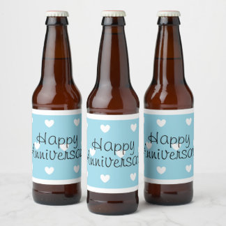 Happy Anniversary beer labels by dalDesignNZ