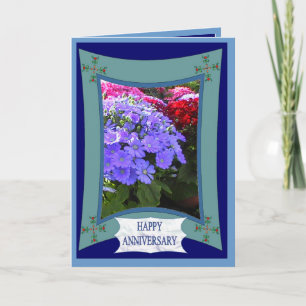 Happy Anniversary, Brilliant purple Card