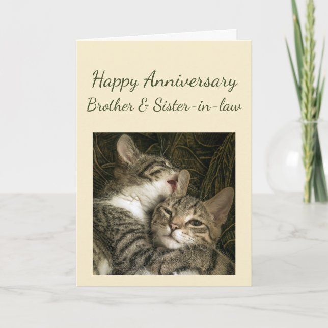 Happy Anniversary Brother & Sister-in-law Couple  Card (Front)