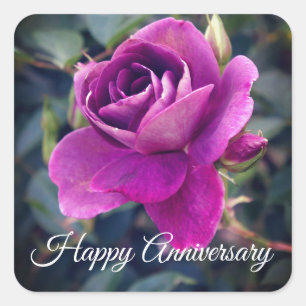 Happy Anniversary Burgundy Iceberg #2 Stickers