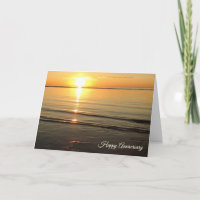 Happy Anniversary Cape Cod Sunset Ocean Beach