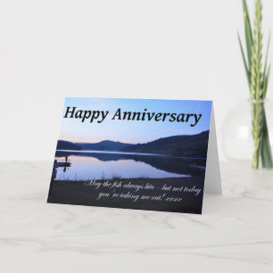 Happy Anniversary Card For Fishermen!