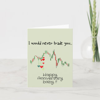 Happy Anniversary card- trader editable text Holiday Card