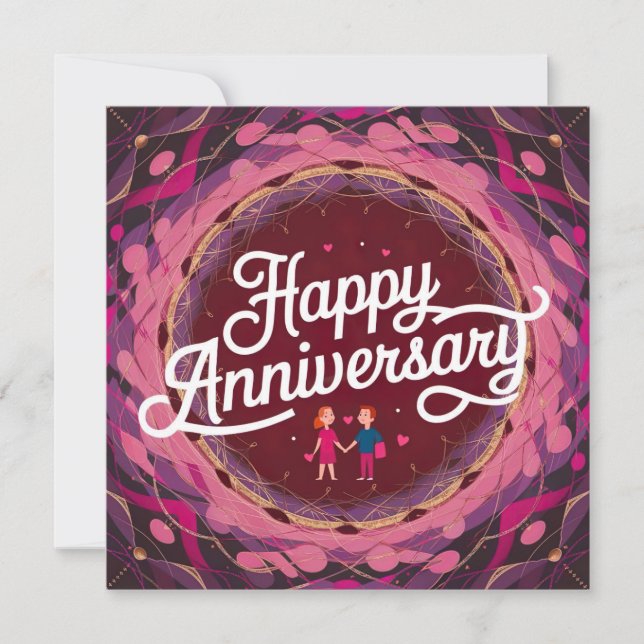 Happy Anniversary Cards Elegant (Front)