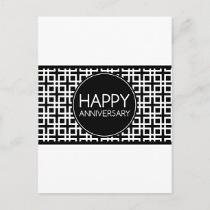 Happy Anniversary (cinderStripe) Postcard