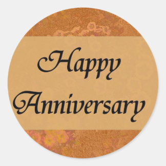 Happy Anniversary Classic Round Sticker
