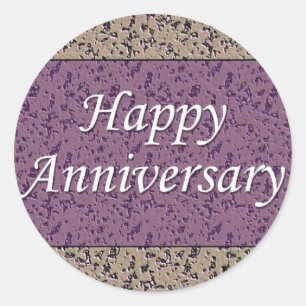 Happy Anniversary Classic Round Sticker