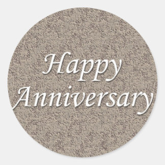 Happy Anniversary Classic Round Sticker