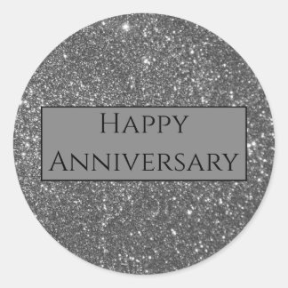 Happy Anniversary Classic Round Sticker