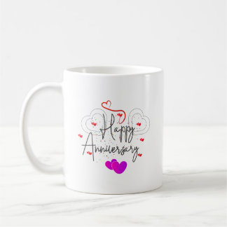 HAPPY ANNIVERSARY COFFEE MUG
