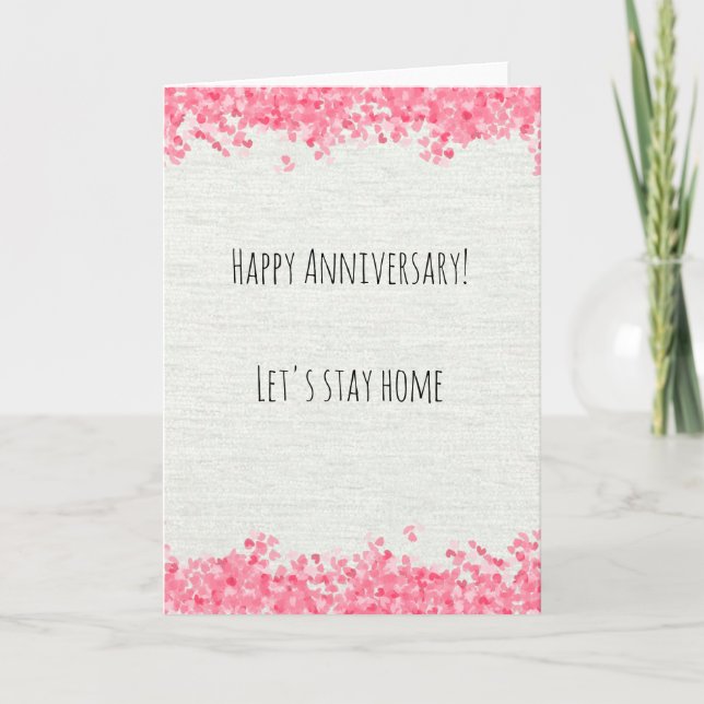 Happy Anniversary Corona Virus Quarantine Card (Front)