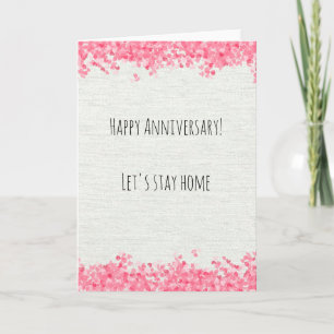 Happy Anniversary Corona Virus Quarantine Card