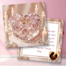 Happy Anniversary | Crystalline Heart Cake & Poem