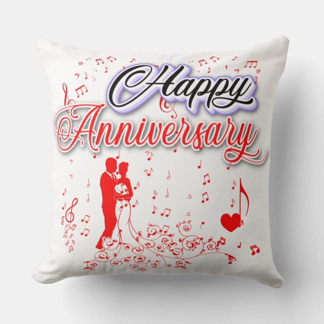 Happy Anniversary Cushion (Front)
