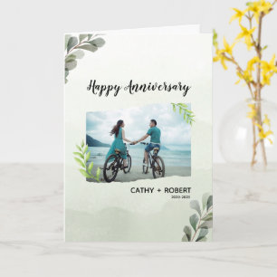 Happy Anniversary Custom Branded Folded Greeting Card