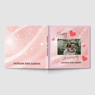 Happy Anniversary Custom Photo Guest Book