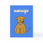 Happy Anniversary Cute Cartoon Puppy