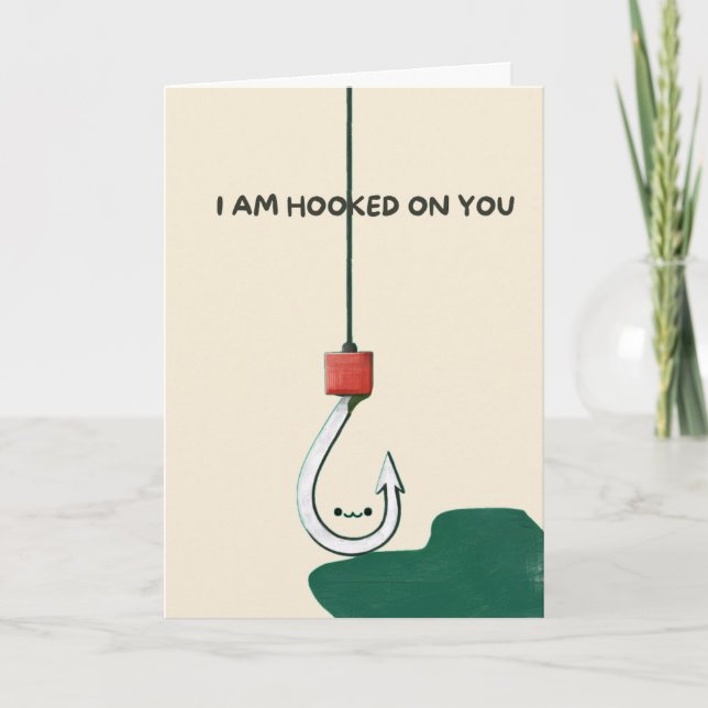 Happy Anniversary Cute Funny Simple Hook Card (Front)