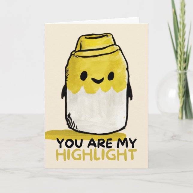 Happy Anniversary Cute Funny Simple Marker Card (Front)