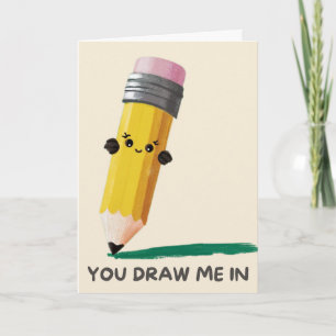Happy Anniversary Cute Funny Simple Pencil Card