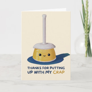 Happy Anniversary Cute Funny Simple Plunge Card