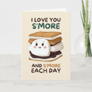 Happy Anniversary Cute Funny Simple Smore Card