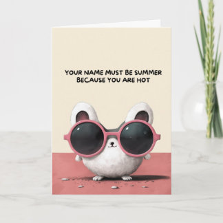 Happy Anniversary Cute Funny Simple Summer Card