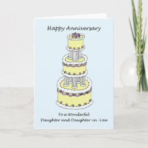 Happy Anniversary Daughter and Daughter in Law Card