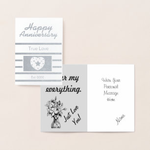 Happy Anniversary Foil Card