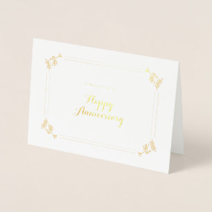 Happy Anniversary Foil Card
