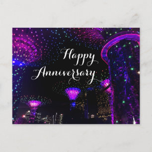 Happy Anniversary Gardens by the Bay #5 Postcard