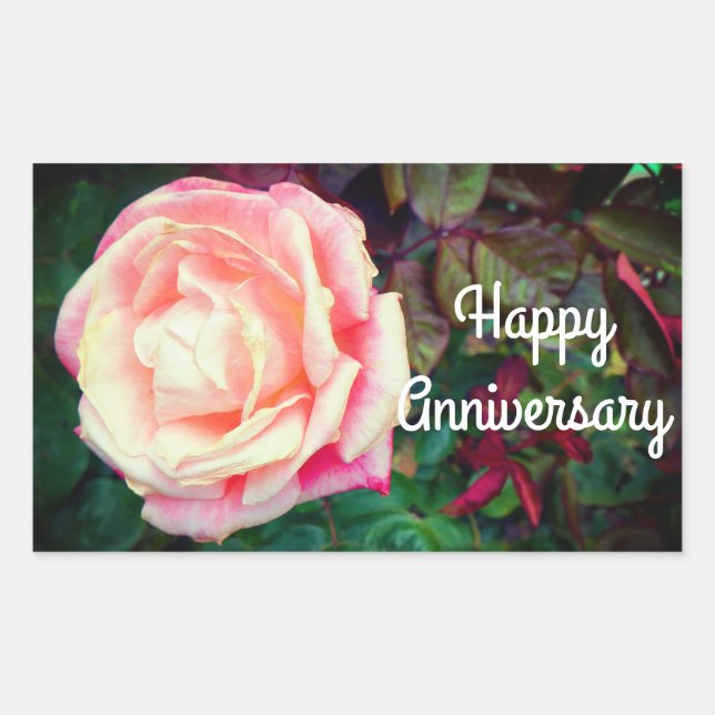 Happy Anniversary Gemini Rose #1 Stickers (Front)