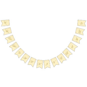 Happy Anniversary Gold Script with Confetti 50th Bunting