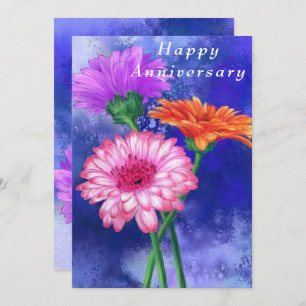 Happy Anniversary - Gorgeous Three Colour Gerberas