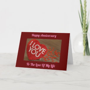 *HAPPY ANNIVERSARY HUSBAND or WIFE" CARD