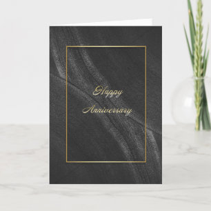 Happy Anniversary In Basic Black Card