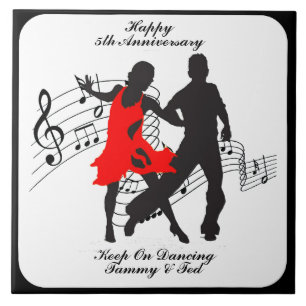 HAPPY ANNIVERSARY-KEEP ON DANCING TILE