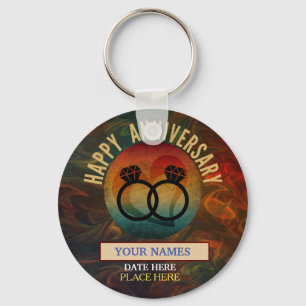 happy anniversary   key ring
