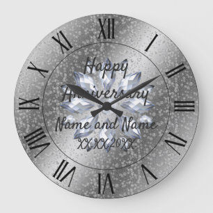 Happy anniversary Large Clock