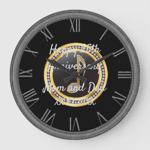 Happy anniversary large clock