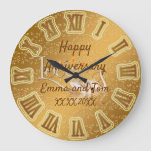Happy anniversary Large Clock