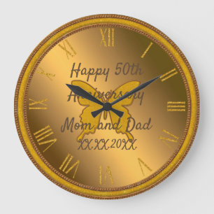 Happy anniversary large clock