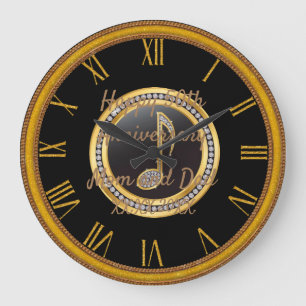 Happy anniversary large clock